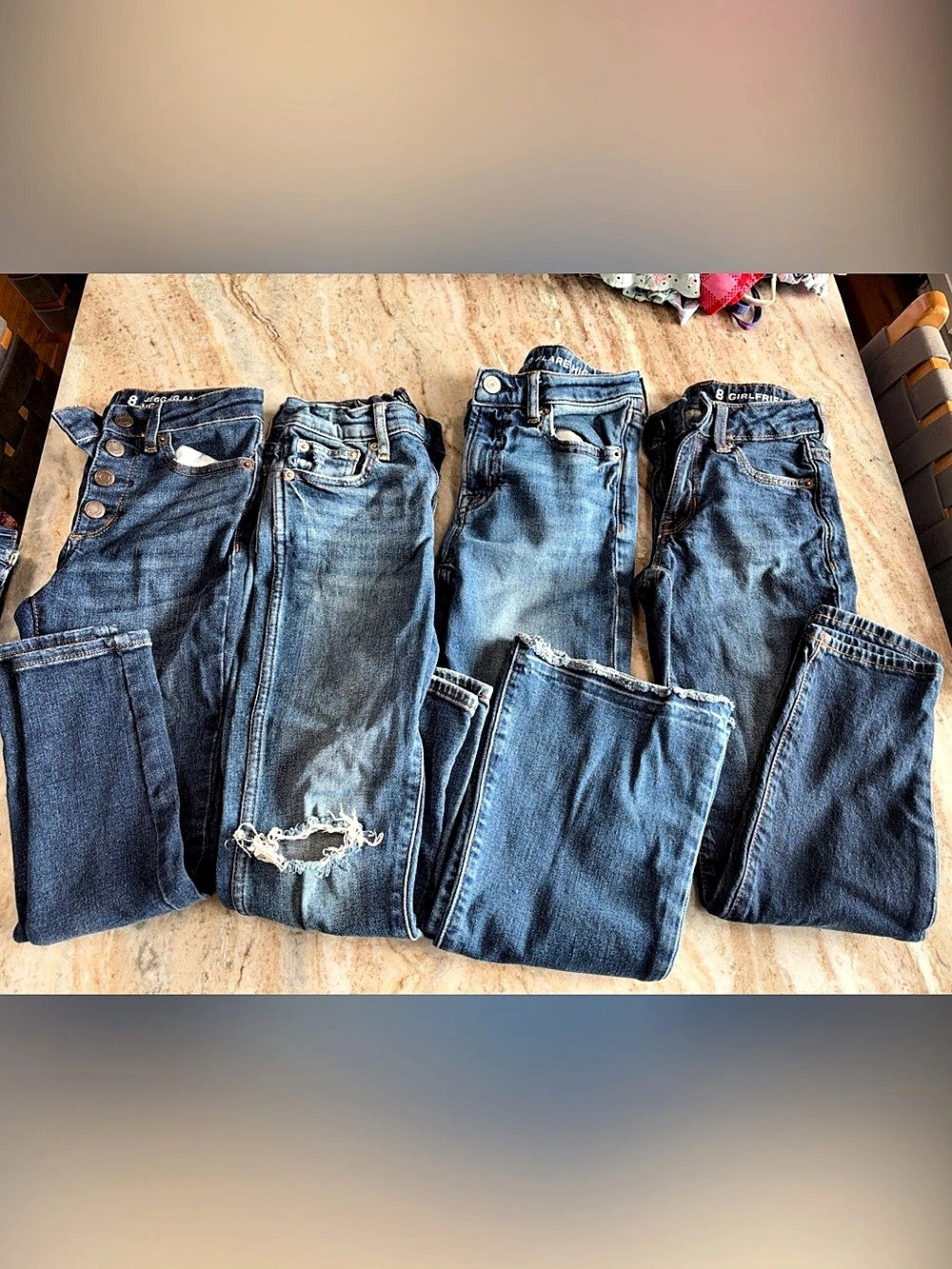 GAP Kids jeans assorted styles Girls Size 8